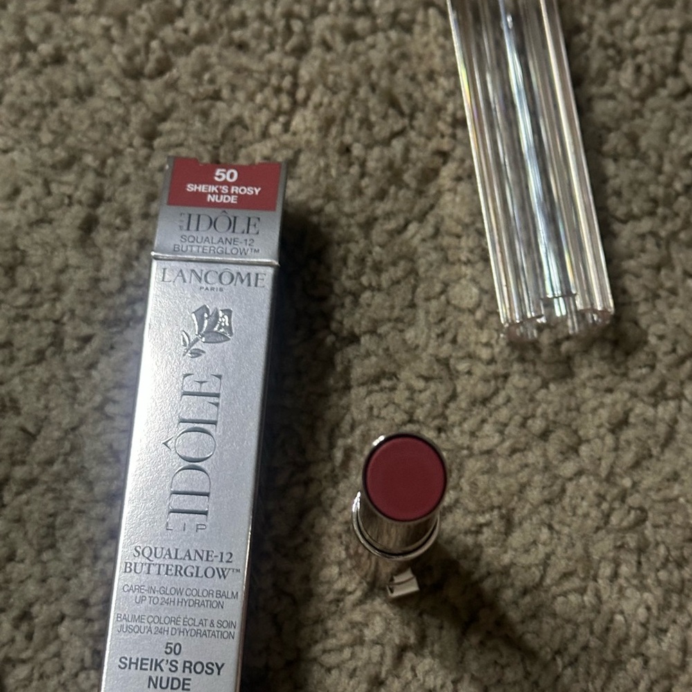 NEW Lancôme L'Idôle Squalane-12 Butterglow Lip Balm - Sheik's Rosy Nude - Picture 4 of 4
